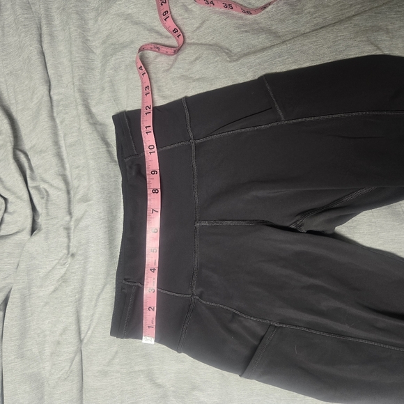 Lululemon Grey Fast Free Crop Reflective Leggings with Pockets Size 4 - Picture 9 of 10